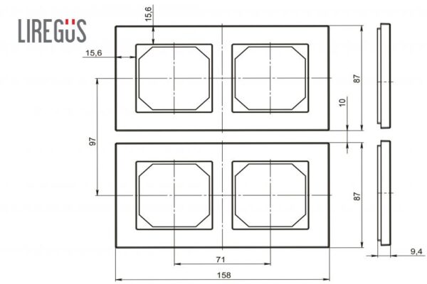 Rėmelis 1 vietos "Classic 288"