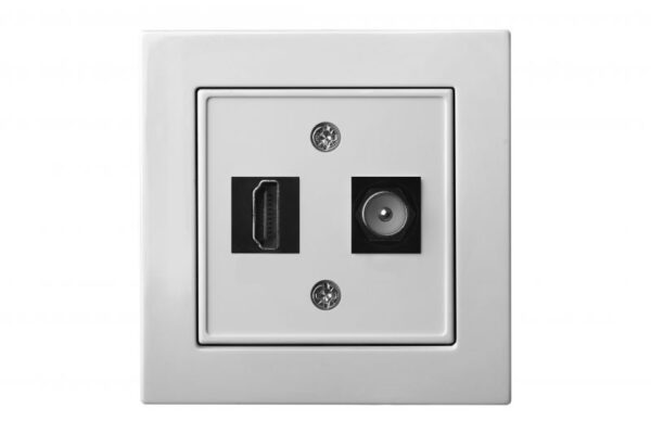 HDMI ir TV lizdas, be rėmelio