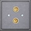 igl201mbm_1770293769.lt_.jpg Audio lizdas, 2 kontaktų prisukamas 1-garsiakalbiui (banana type), be rėmelio – Juoda