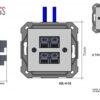 igl401wiringdimm_1646045672.en_.jpg Audio lizdas, 4 kontaktų 2-garsiakalbiams, be rėmelio