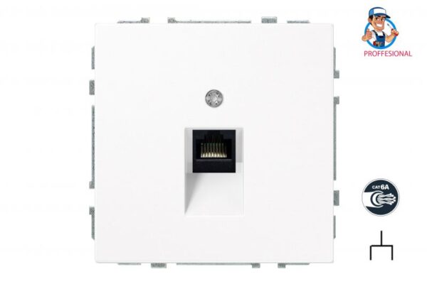 Kompiuterio lizdas, 1xRJ45 CAT6A UTP, be rėmelio