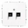 Kompiuterio lizdas, 2xRJ45 CAT6A UTP, be rėmelio