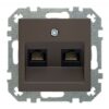 Kompiuterio lizdas, 2xRJ45 CAT6A UTP, be rėmelio