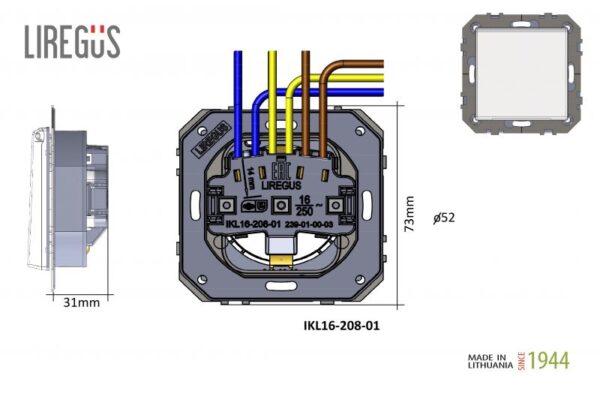 ikl1620801wiring_1645780228.lt_.jpg Kištukinis lizdas su įžeminimu hermetinis, "Profi" SCHUKO®, be rėmelio