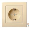 ikl1621401_e_s_b_1479371752.lt_.jpg Kištukinis lizdas su įžeminimu, užsklandomis, "Profi" SCHUKO®, be rėmelio – Smėlio