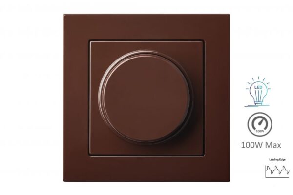 LED šviesos stiprumo reguliatorius 3-100W "Lead.edge", be rėmelio – Ruda