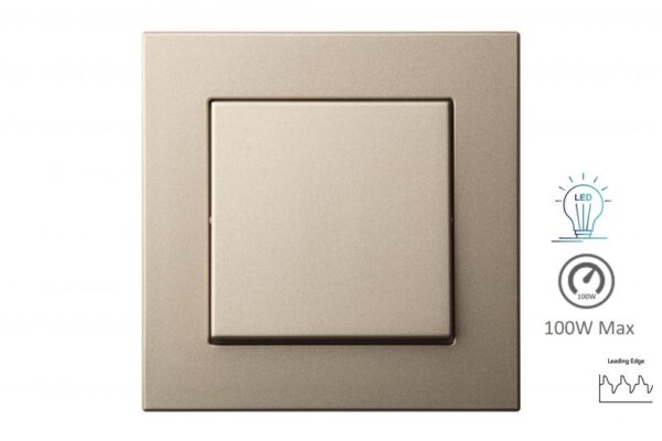 LED šviesos stiprumo reguliatorius Trim100.2-150W, be rėmelio – Šampano