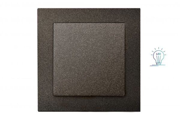 LED šviesos stiprumo reguliatorius Trim100.2-150W, be rėmelio – Juoda
