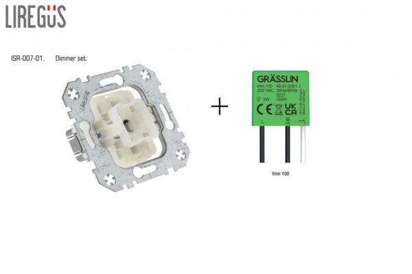 LED šviesos stiprumo reguliatorius Trim100.2-150W, be rėmelio