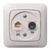 TV ir komp. liz. RJ45 kat.6a, be rėmelio