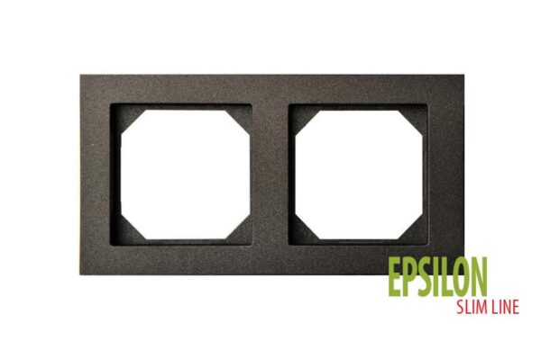 Rėmelis 2 vietų "SlimLine 1245" – Juoda