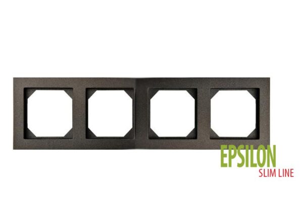 Rėmelis 4 vietų "SlimLine 1245" – Juoda