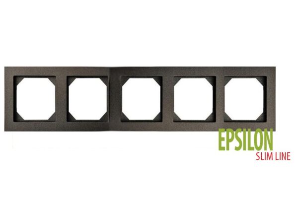 Rėmelis 5 vietų "SlimLine 1245" – Juoda