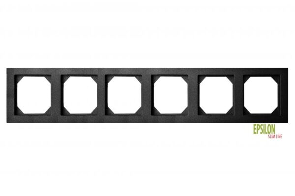 Rėmelis 6 vietų "SlimLine 1245" – Juoda