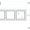 Remelis 3v.balta mat.sp. (82.2x224.2mm.horizont.ir vert.montavimui)