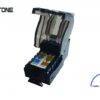 Modulis komp.RJ45 CAT6A lizdas,juod."Keystone tipas" (komponentas montuoti apdailoje)