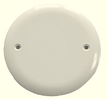 Dangtelis instaliacinei dėžutei prisukamas.>ABS< D-86mm.baltos sp.