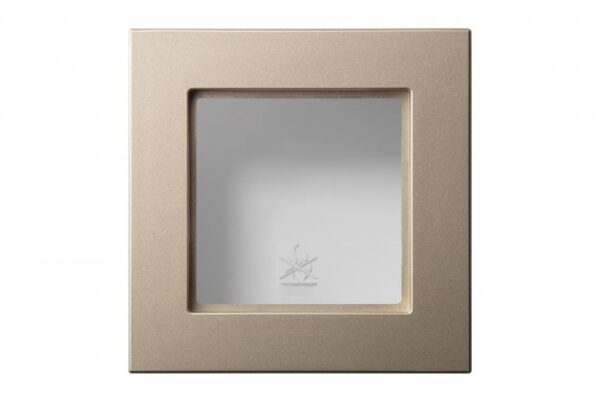 Paviršinio montavimo dėžutė 83x83x47mm.nejungiama, su rėmeliu – Šampano