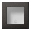 Paviršinio montavimo dėžutė 83x83x47mm.nejungiama, su rėmeliu – Juoda