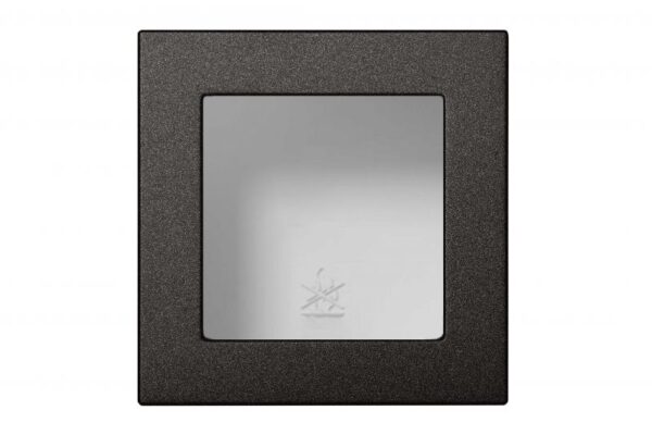 Paviršinio montavimo dėžutė 83x83x47mm.nejungiama, su rėmeliu – Juoda