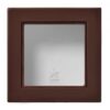 Paviršinio montavimo dėžutė 83x83x47mm.nejungiama, su rėmeliu – Ruda