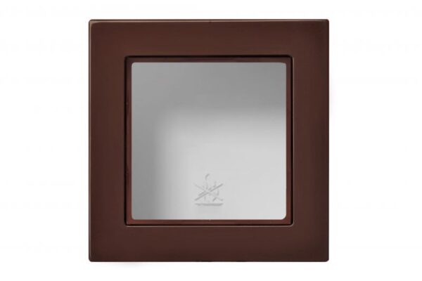 Paviršinio montavimo dėžutė 83x83x47mm.nejungiama, su rėmeliu – Ruda