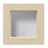 Paviršinio montavimo dėžutė 83x83x47mm.nejungiama, su rėmeliu – Smėlio
