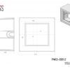 pmd001epsilondim_1737551127.lt_.jpg Paviršinio montavimo dėžutė 83x83x47mm.nejungiama, su rėmeliu