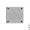 Paviršinio montavimo dėžutė Cube 83x83x47mm.nejungiama, 581, su rėmeliu