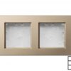 Paviršinio montavimo dėžutė 83x154x47mm.nejungiama, su rėmeliu – Šampano