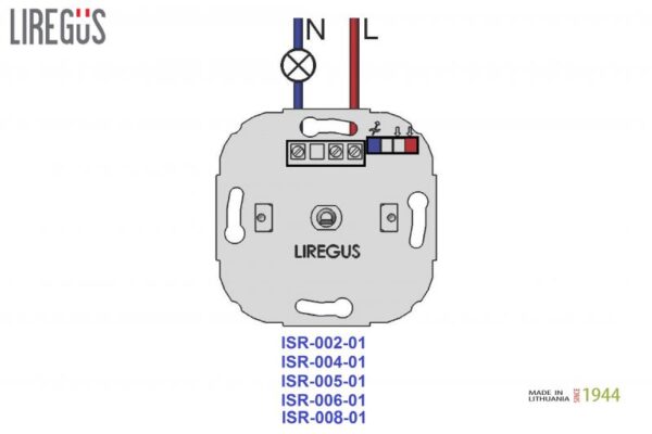 LED šviesos stiprumo reguliatorius "Lead/Trail.edge"switch.3-100W, be rėmelio